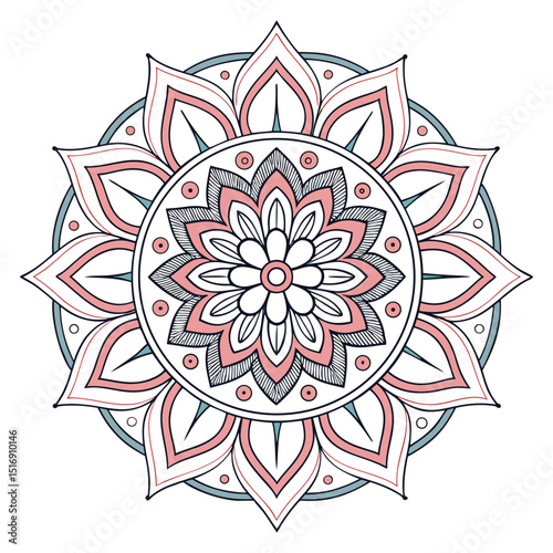 mandala, mandala design, mandala design idea, mandala design vector, mandala sample Isolated flower mandala in vector. Round line pattern. Vintage monochrome element for coloring pages and design
