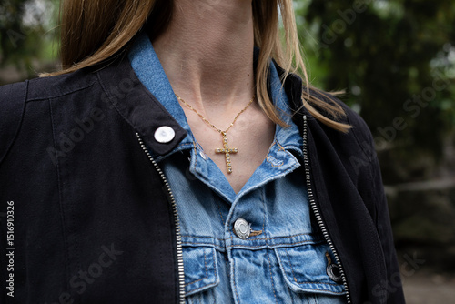 young christ woman in the park