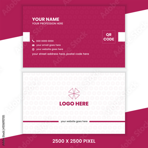 Creative Business Card with Clean Typography