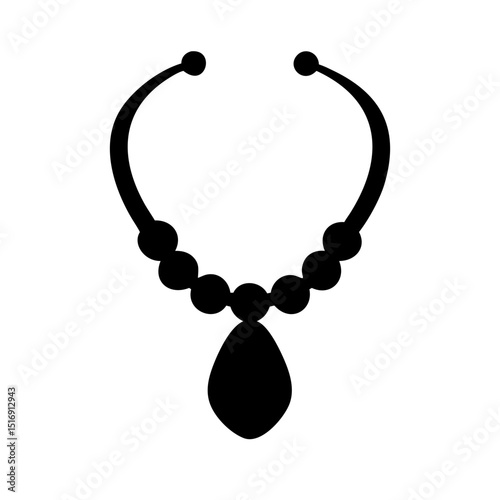 Shop elegant black beaded necklace with pendant fashion jewelry accessory for women online now