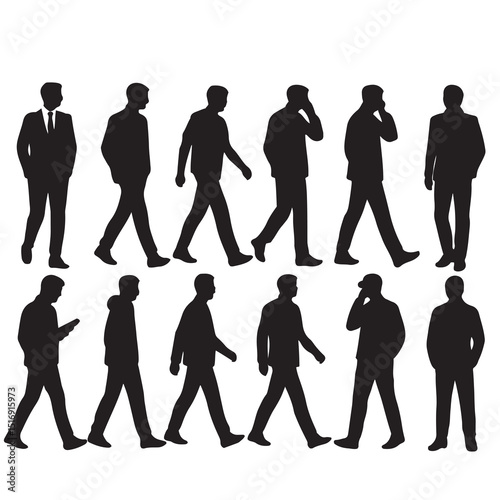 Silhouettes of people