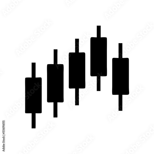 Candlestick chart pattern analysis for stock market trading financial analysis technical analysis data