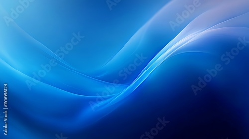 Abstract flowing blue background