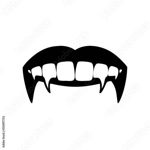 Vampire teeth fangs halloween mouth scary horror spooky monster blood devilish sharp fang teeth