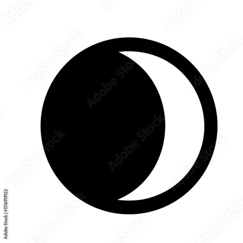Moon phase crescent night sky lunar cycle astronomy celestial body space astrology half moon shape