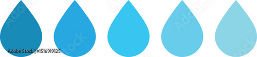 3D Blue Water Drop Vector Icon – Clean Liquid Droplet Illustration with Reflection and Dew Effect – Fresh Aqua Design Symbol Representing Rain, Nature, Purity, and Clarity in Transparent Wet Shape