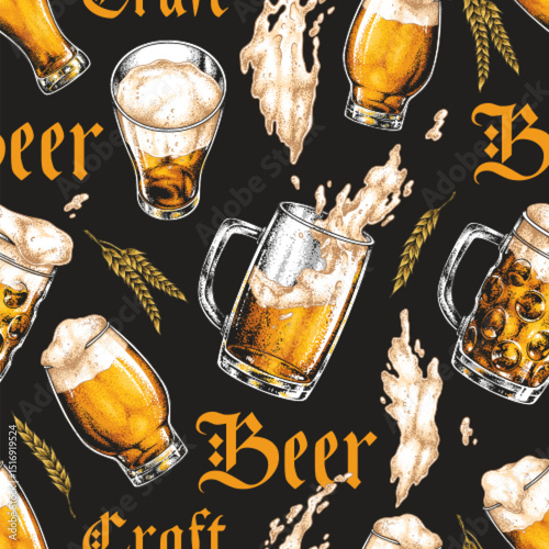 Enjoying various types of beer in a lively setting