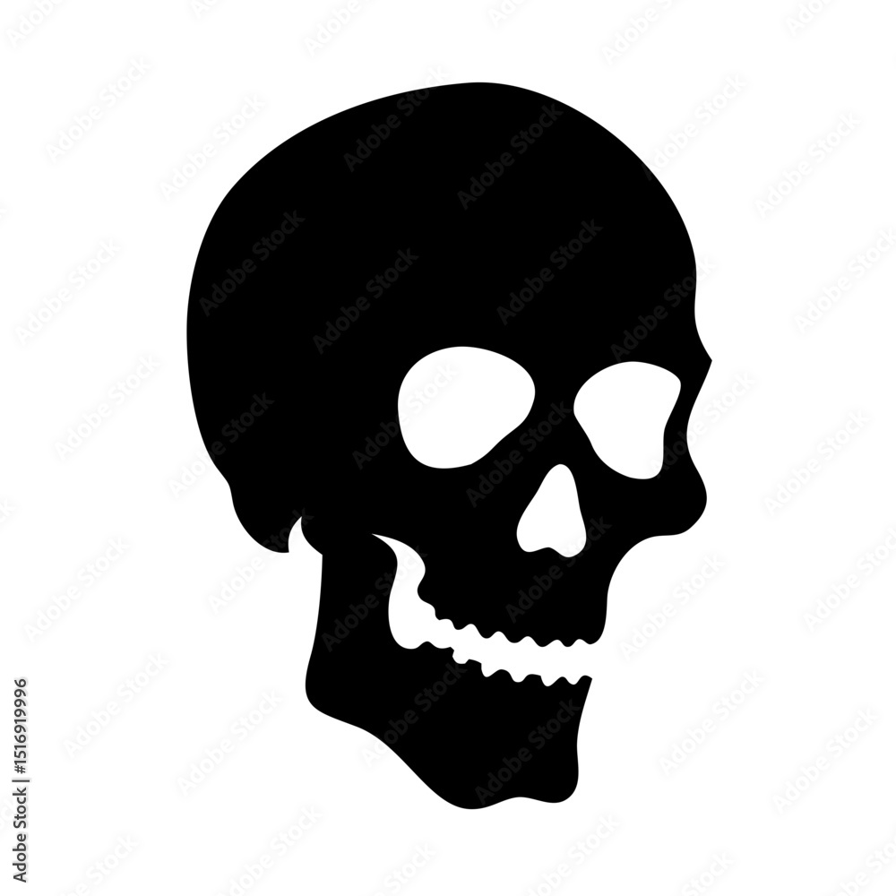 Fototapeta premium Skull vector graphic halloween death skeleton dead bone danger spooky horror scary skull design