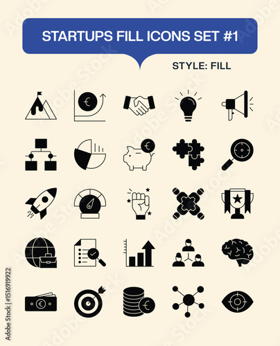 Rocket Launch Vector Icon for Startup Innovation and Business Growth

