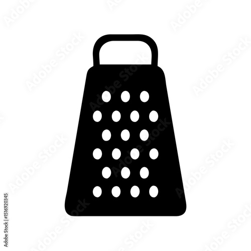 Grater kitchen utensil vector icon illustration for food prep and cheese grating needs today