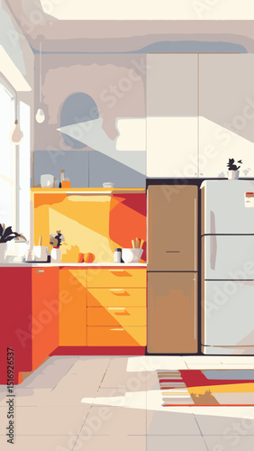 modern kitchen interior