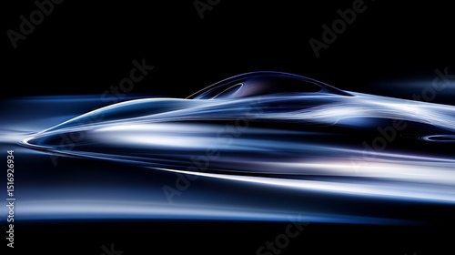 Abstract futuristic vehicle