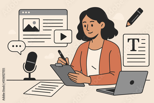 Journalist Creating Multimedia Content: Writing, Podcasting, Video Editing, and Blogging for Online Media in 2025 and Beyond