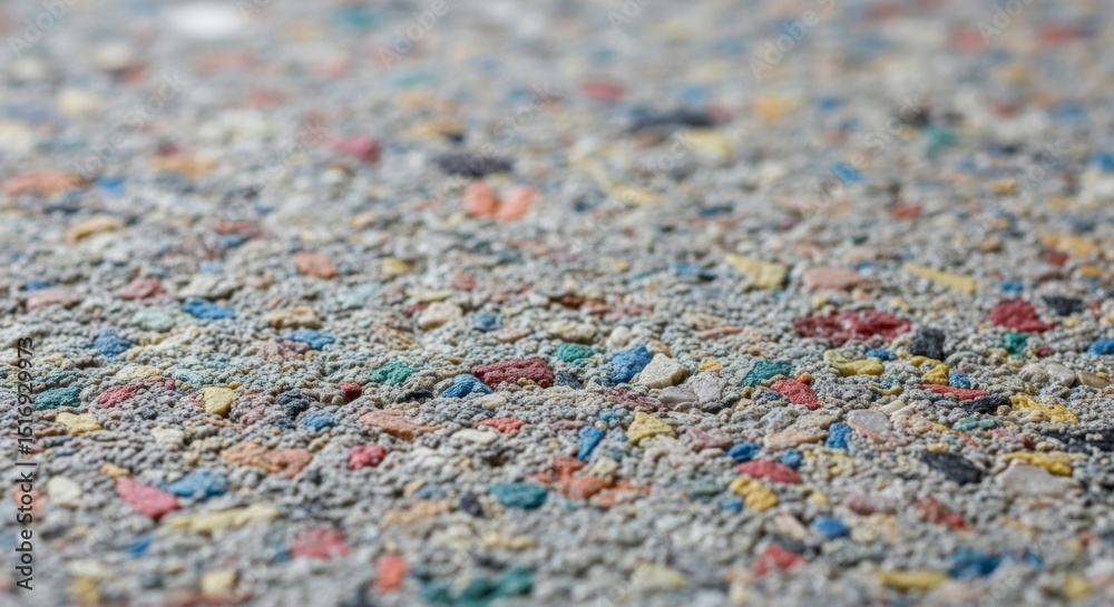 Obraz premium Colorful terrazzo surface with multicolored stone chips and textured concrete