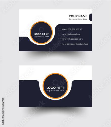 Corporate Business Card, Business card design template, Clean professional business card template, visiting card, business card template. 
