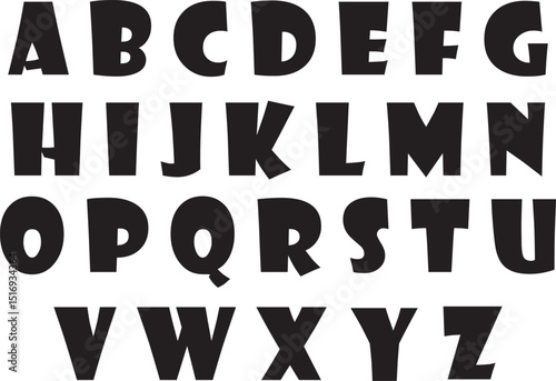 Hand Drawn Uppercase Alphabet Vector Set for Creative Designs