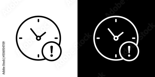 Alarm exclamation icon symbol concept for graphic design, Website, UI. Svg
