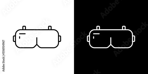 AR headset icon symbol concept for graphic design, Website, UI. Svg