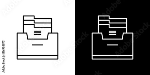 Archive icon symbol concept for graphic design, Website, UI. Svg
