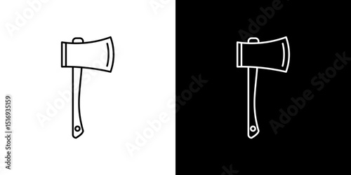 Axe icon symbol concept for graphic design, Website, UI. Svg