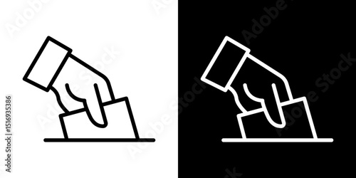 Ballot icon symbol concept for graphic design, Website, UI. Svg