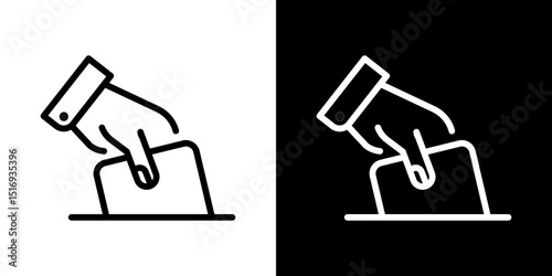 Ballot icon symbol concept for graphic design, Website, UI. Svg
