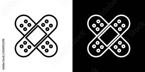 Band aid icon symbol concept for graphic design, Website, UI. Svg