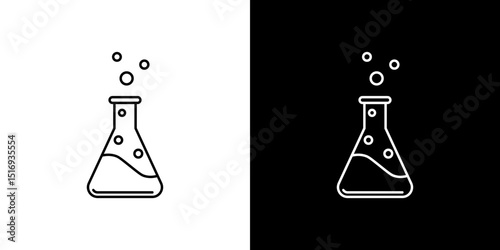 Beaker icon symbol concept for graphic design, Website, UI. Svg
