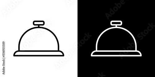 Bell concierge icon symbol concept for graphic design, Website, UI. Svg
