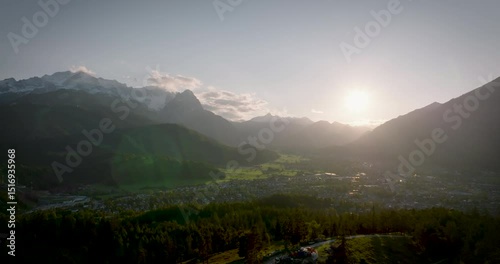 sunrise in the mountains