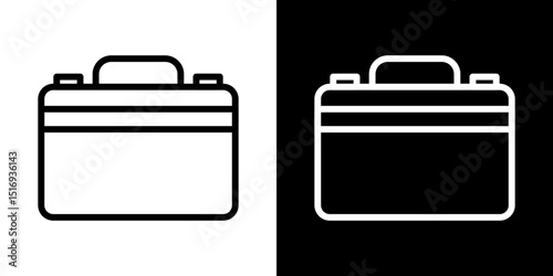 Briefcase icon symbol concept for graphic design, Website, UI. Svg
