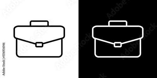 Briefcase icon symbol concept for graphic design, Website, UI. Svg
