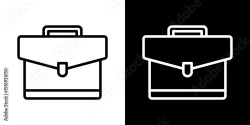 Briefcase icon symbol concept for graphic design, Website, UI. Svg