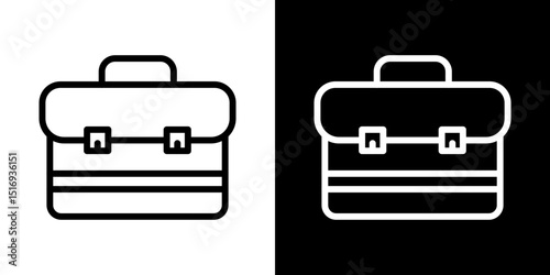 Briefcase icon symbol concept for graphic design, Website, UI. Svg