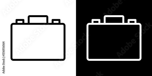 Briefcase icon symbol concept for graphic design, Website, UI. Svg