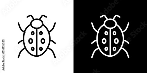 Bug icon symbol concept for graphic design, Website, UI. Svg