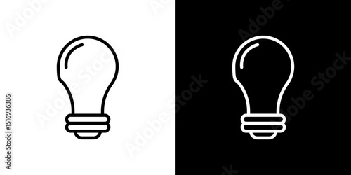 Bulb icon symbol concept for graphic design, Website, UI. Svg