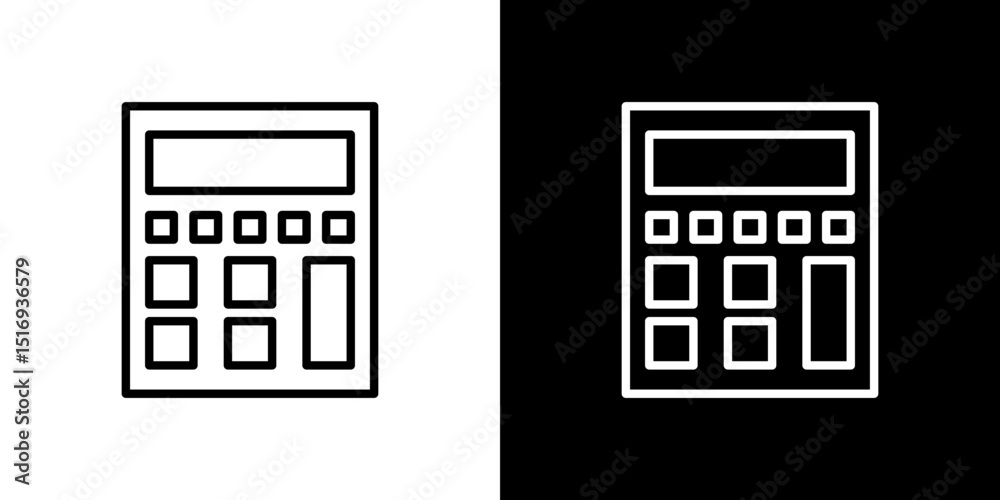 Calculator icon symbol concept for graphic design, Website, UI. Svg Calculator icon symbol concept for graphic design, Website, UI. Svg