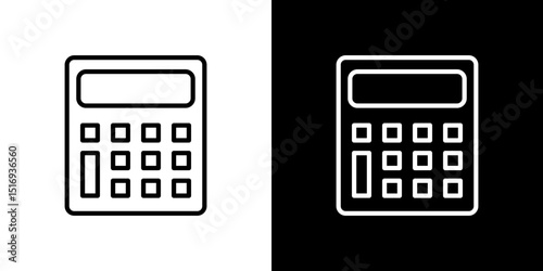 Calculator icon symbol concept for graphic design, Website, UI. Svg