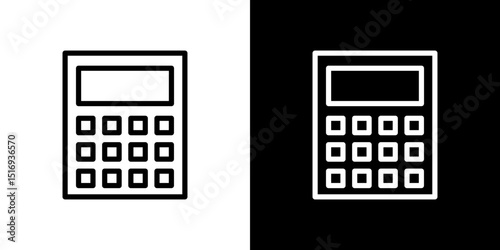 Calculator icon symbol concept for graphic design, Website, UI. Svg