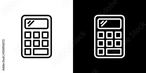 Calculator icon symbol concept for graphic design, Website, UI. Svg