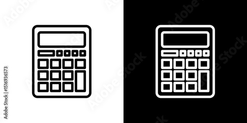 Calculator icon symbol concept for graphic design, Website, UI. Svg
