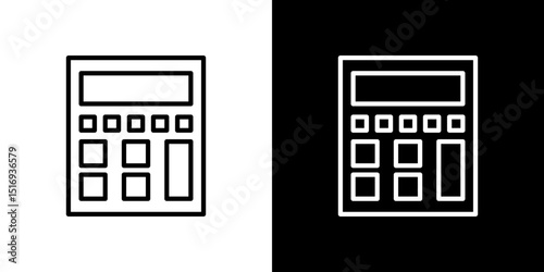 Calculator icon symbol concept for graphic design, Website, UI. Svg