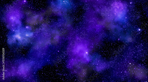 Amethyst and glassy with a starry night galaxy background, a celestial cosmic design, ultra-realistic, in a dark purple, blue, and black color palette, high resolution.