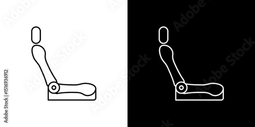 Car seat icon symbol concept for graphic design, Website, UI. Svg