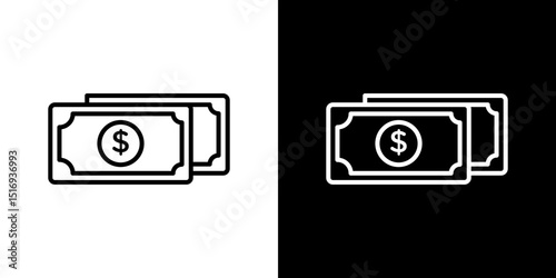 Cash icon symbol concept for graphic design, Website, UI. Svg