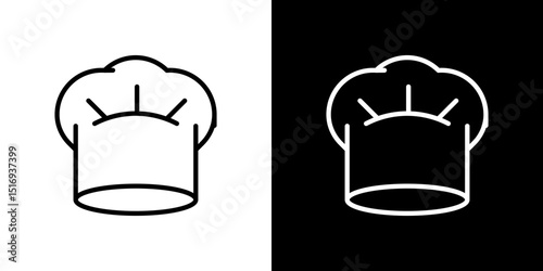 Chef hat icon symbol concept for graphic design, Website, UI. Svg
