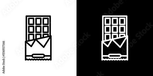 Chocolate icon symbol concept for graphic design, Website, UI. Svg