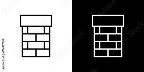 Chimney icon symbol concept for graphic design, Website, UI. Svg