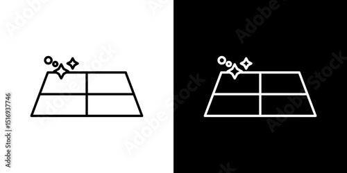 Clean floor surface icon symbol concept for graphic design, Website, UI. Svg
